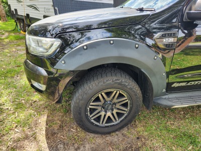 Ford Ranger Willdtrak  Ute 2018 used car part search Front passenger side bolted fender flare, I just need the bottom section but will take the whole flare if necessary