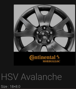 HSV Sedan 2015 used car part search HSV Avalanche Rims (as pictured)