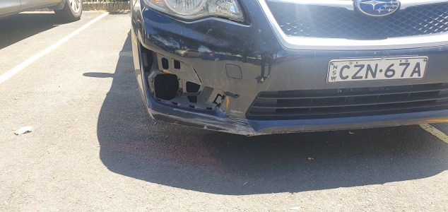 Subaru impreza Sedan 2015 used car part search Front RHS bumper skirt under lights