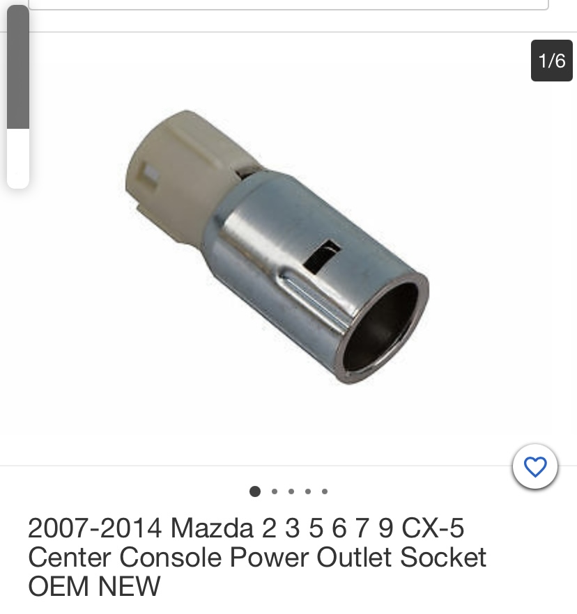 Mazda 2 Hatch 2007 used car part search 12v socket