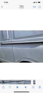 LDV V80 Van 2016 used car part search Left side mid  sliding door railing