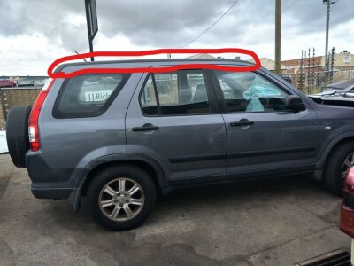 Honda CRV SUV 2002 used car part search Roof Garnish (the black plastic trim along both sides of the roof) for both sides