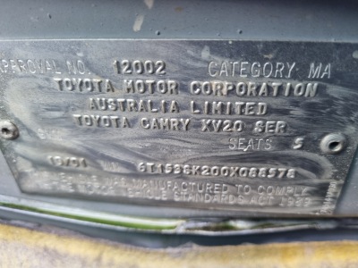 Toyota Camry Sedan 2001 used car part search Radiator