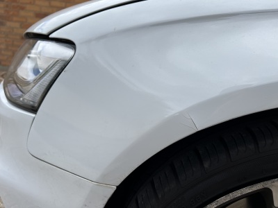 Audi A4 Sedan 2012 used car part search Front bumper in white colour