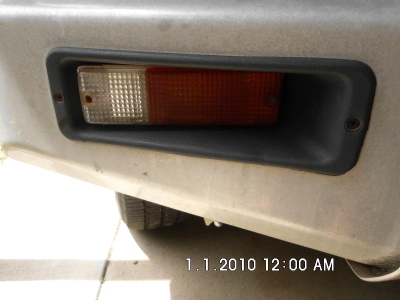 Holden Rodeo Cab Chassis 2001 used car part search Factory fitted (bull bar) RH front indicator 155mm between screws