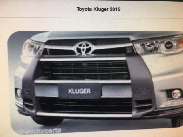 Toyota Kluger SUV 2016 used car part search Nudge Bar